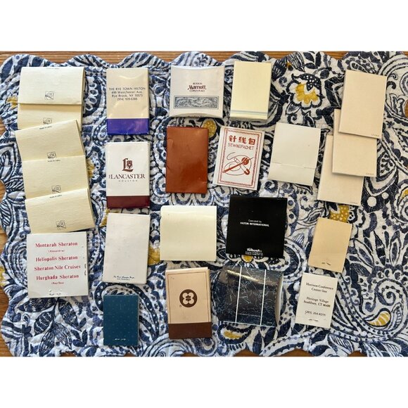 Lot of 20+ Vintage Hotel Sewing Kits Advertising Worldwide United States Hilton - Picture 1 of 8